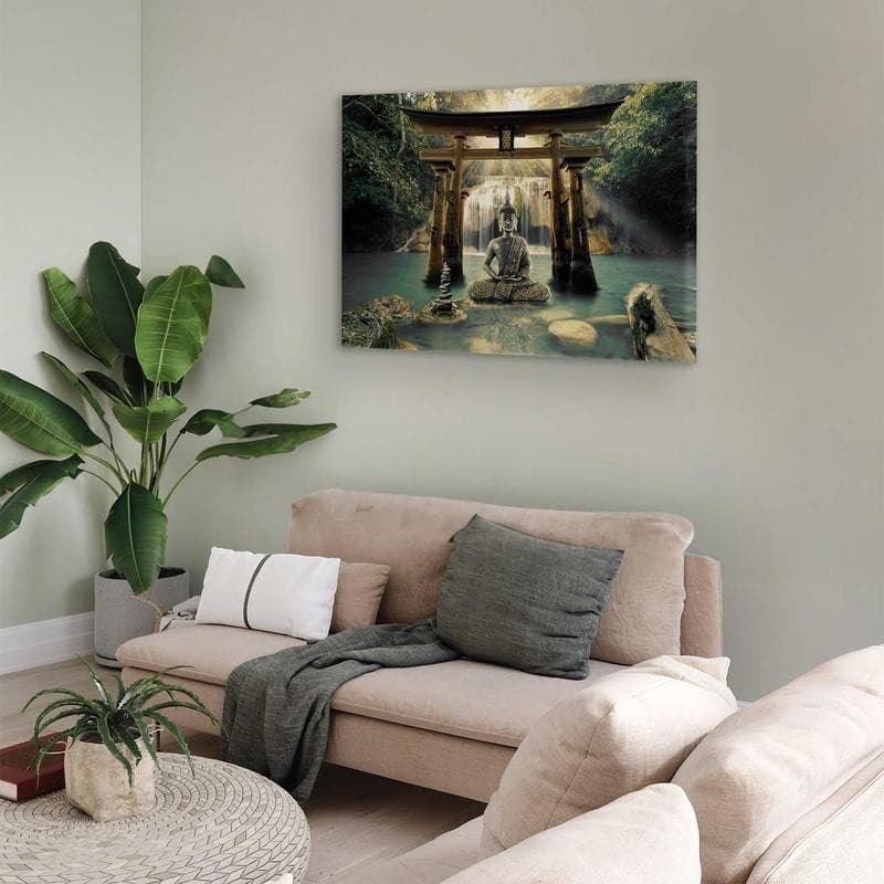Quadro Buddha Smile (1 Part) Wide in Poster e stampe Collezione Casa - Trebisacce, commercioVirtuoso.it