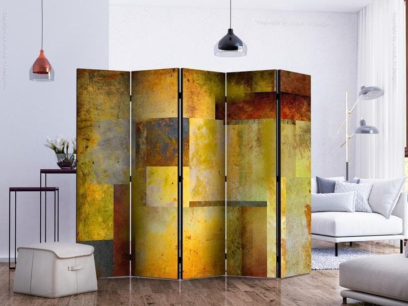 Paravento Orange Hue of Art Expression II [Room Dividers] in Paraventi Collezione Casa - Trebisacce, commercioVirtuoso.it