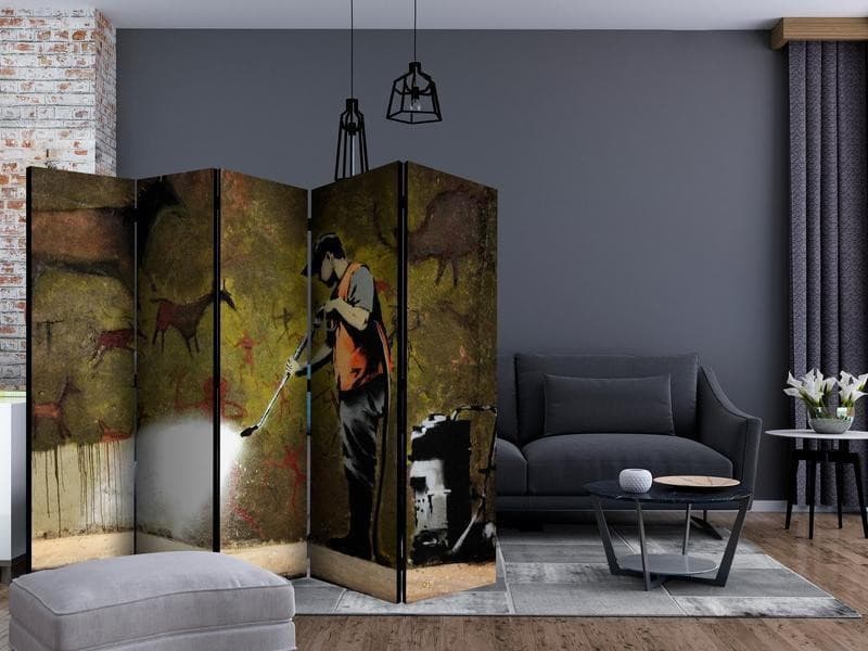 Paravento Banksy Cave Painting II [Room Dividers] in Paraventi Collezione Casa - Trebisacce, commercioVirtuoso.it