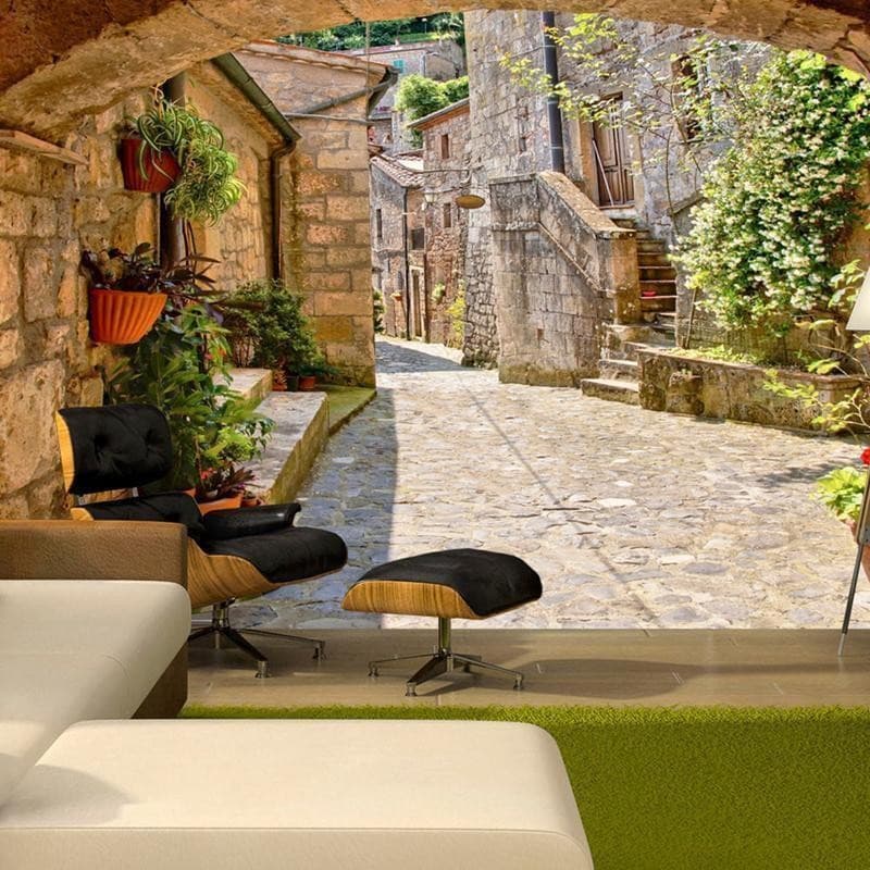 Fotomurale Provincial alley in Tuscany in Carta da parati Collezione Casa - Trebisacce, commercioVirtuoso.it