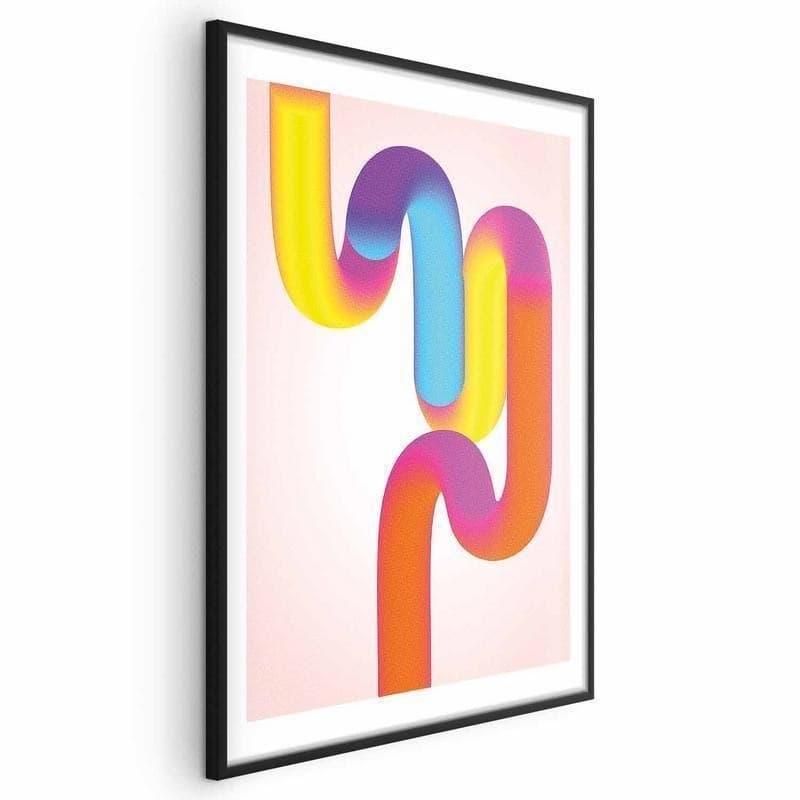 Poster - Rainbow Tubes - abstract illustration with colorful gradients in Poster e stampe Collezione Casa - Trebisacce, commercioVirtuoso.it