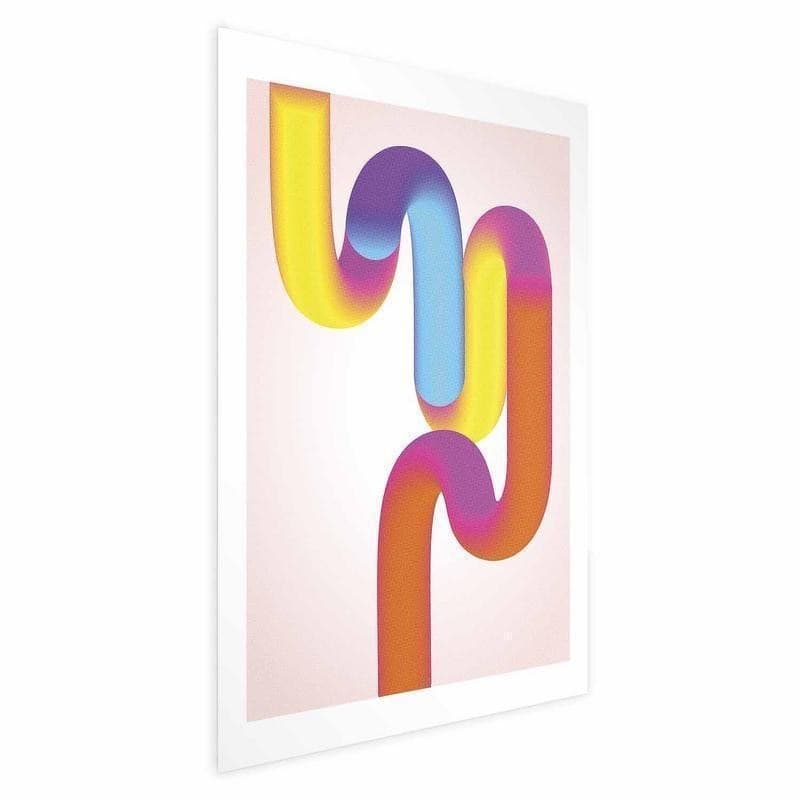 Poster - Rainbow Tubes - abstract illustration with colorful gradients in Poster e stampe Collezione Casa - Trebisacce, commercioVirtuoso.it