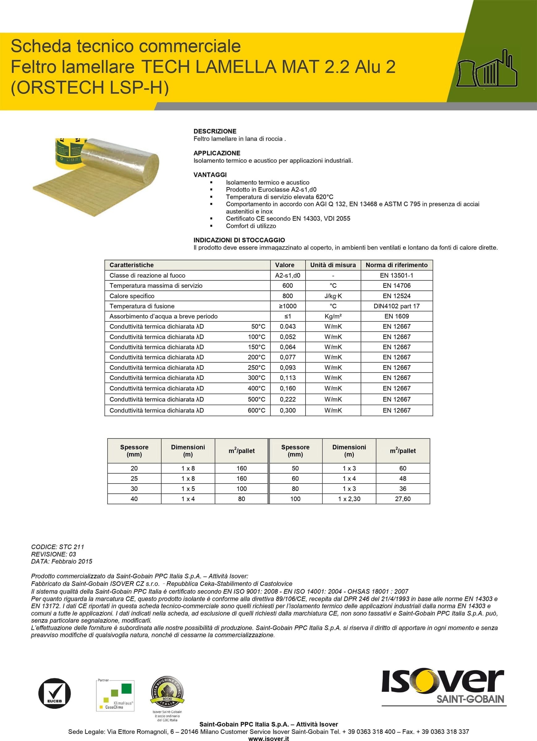 Isover 1mq (1x1mt) lana di roccia feltro da 3cm rivestito di alluminio per isolamento termico in Isolamento con pannelli Aloiserw.com - Altomonte, commercioVirtuoso.it