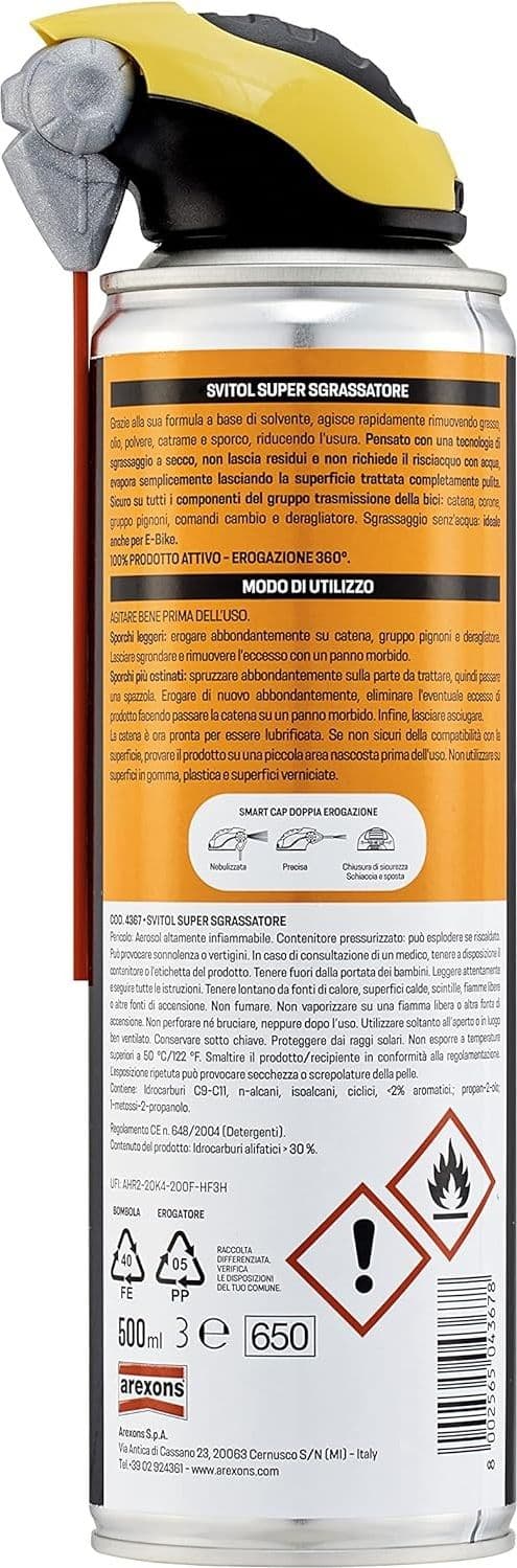 Svitol bike 500ml supersgrassatore spray specifico per bici e E-bike in Oli e lubrificanti Aloiserw.com - Altomonte, commercioVirtuoso.it