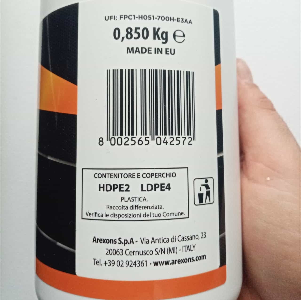 Arexons NLGI 2 Pro 850gr grasso ambrato multiuso base litio in Lubrificanti Aloiserw.com - Altomonte, commercioVirtuoso.it