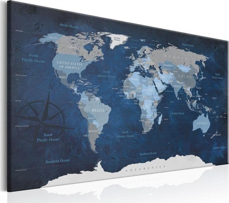 Quadro Dark Blue World in Dipinti Collezione Casa - Trebisacce, commercioVirtuoso.it