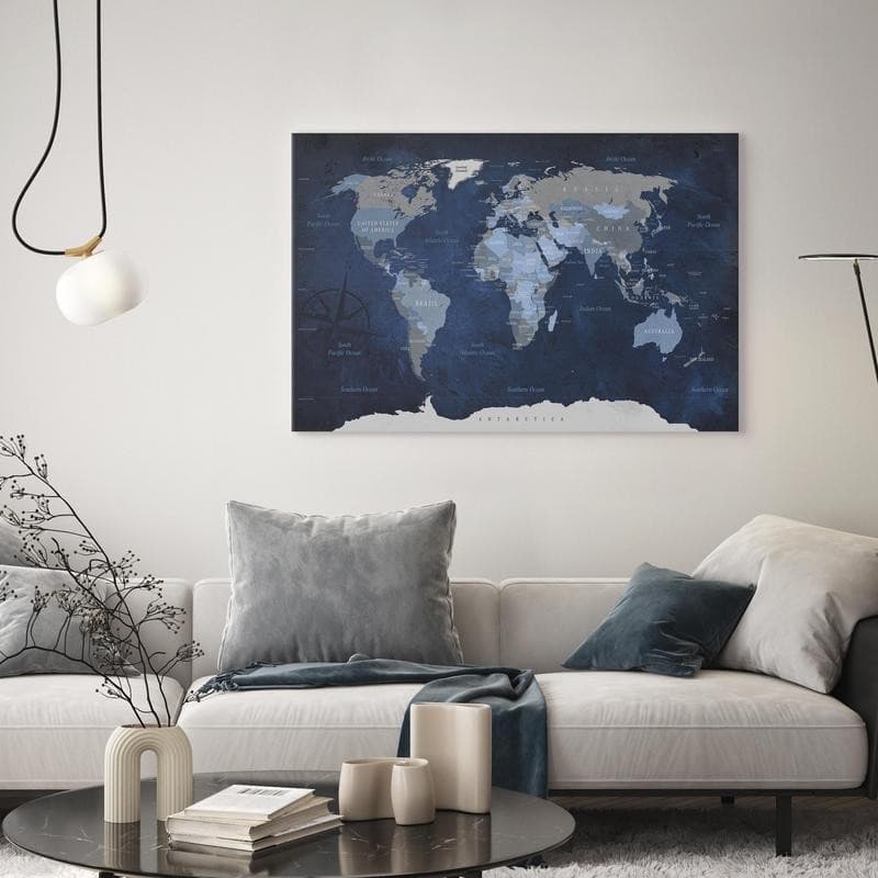 Quadro Dark Blue World in Dipinti Collezione Casa - Trebisacce, commercioVirtuoso.it