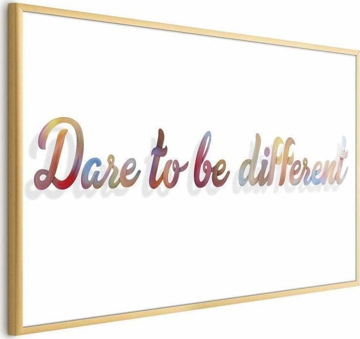 Poster - Dare to Be Different in Poster e stampe Collezione Casa - Trebisacce, commercioVirtuoso.it