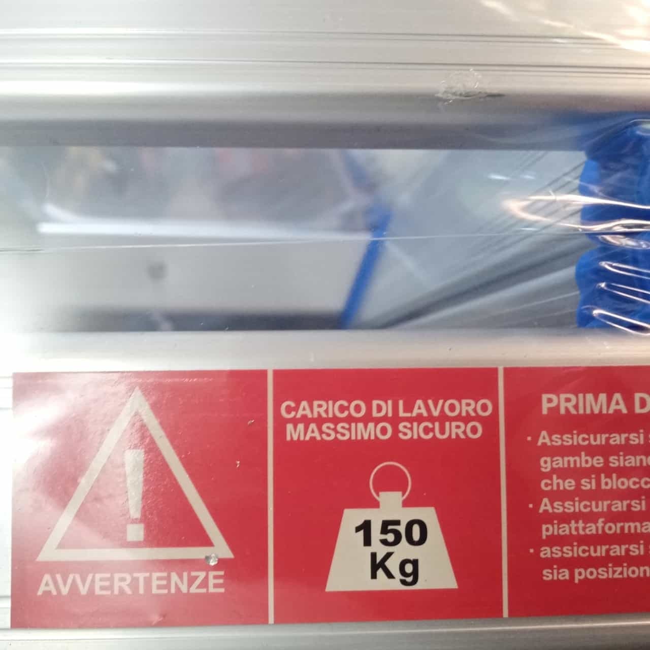 Scala sgabello alluminio leggero 3+3 gradini a doppia salita portata 150kg in Scale pieghevoli Aloiserw.com - Altomonte, commercioVirtuoso.it