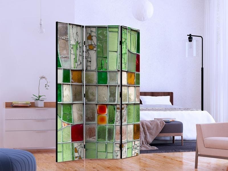 Paravento Emerald Stained Glass [Room Dividers] in Paraventi Collezione Casa - Trebisacce, commercioVirtuoso.it