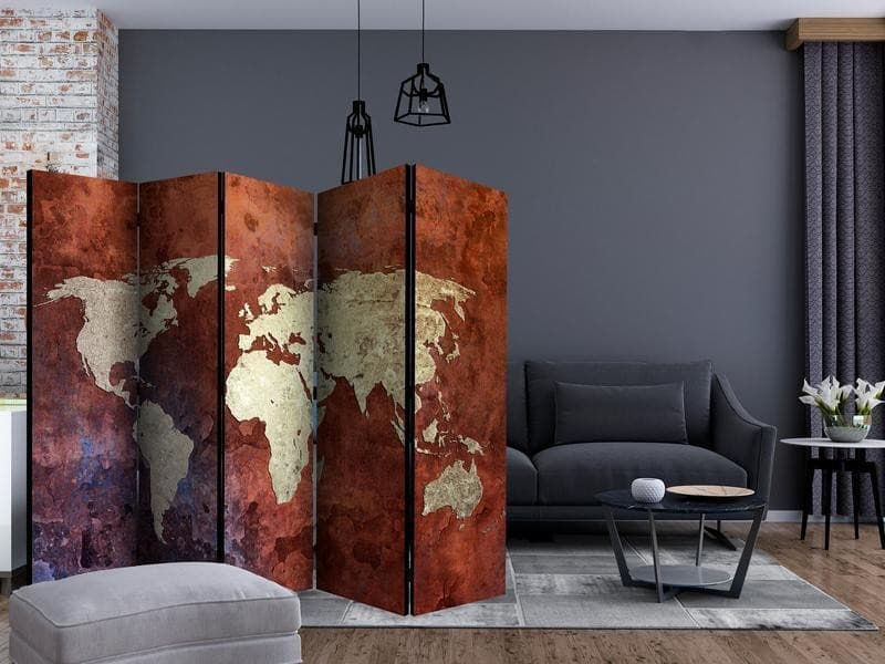 Paravento Iron continents II [Room Dividers] in Paraventi Collezione Casa - Trebisacce, commercioVirtuoso.it