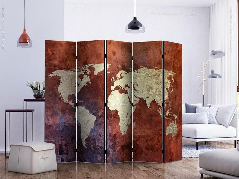 Paravento Iron continents II [Room Dividers] in Paraventi Collezione Casa - Trebisacce, commercioVirtuoso.it