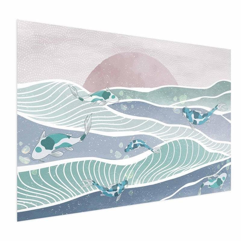 Poster - Fish on the Waves in Poster e stampe Collezione Casa - Trebisacce, commercioVirtuoso.it