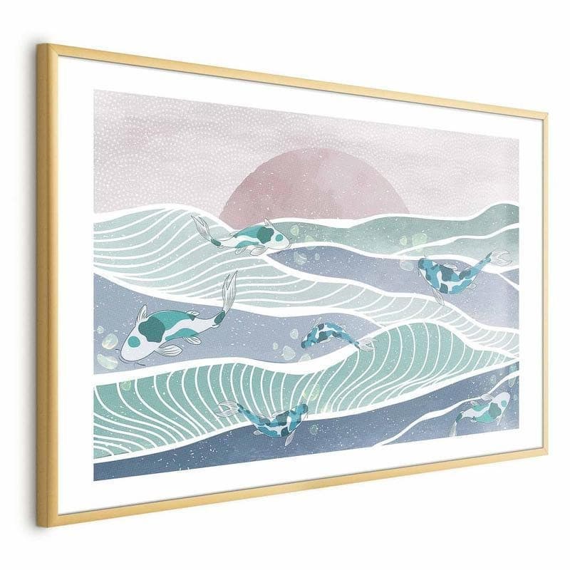Poster - Fish on the Waves in Poster e stampe Collezione Casa - Trebisacce, commercioVirtuoso.it