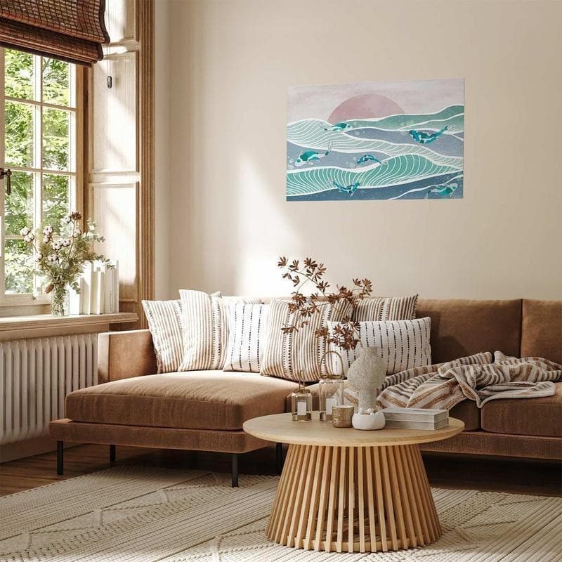 Poster - Fish on the Waves in Poster e stampe Collezione Casa - Trebisacce, commercioVirtuoso.it