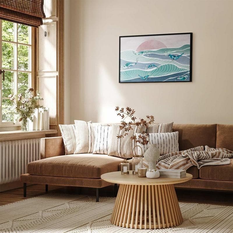 Poster - Fish on the Waves in Poster e stampe Collezione Casa - Trebisacce, commercioVirtuoso.it