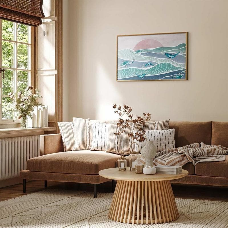Poster - Fish on the Waves in Poster e stampe Collezione Casa - Trebisacce, commercioVirtuoso.it