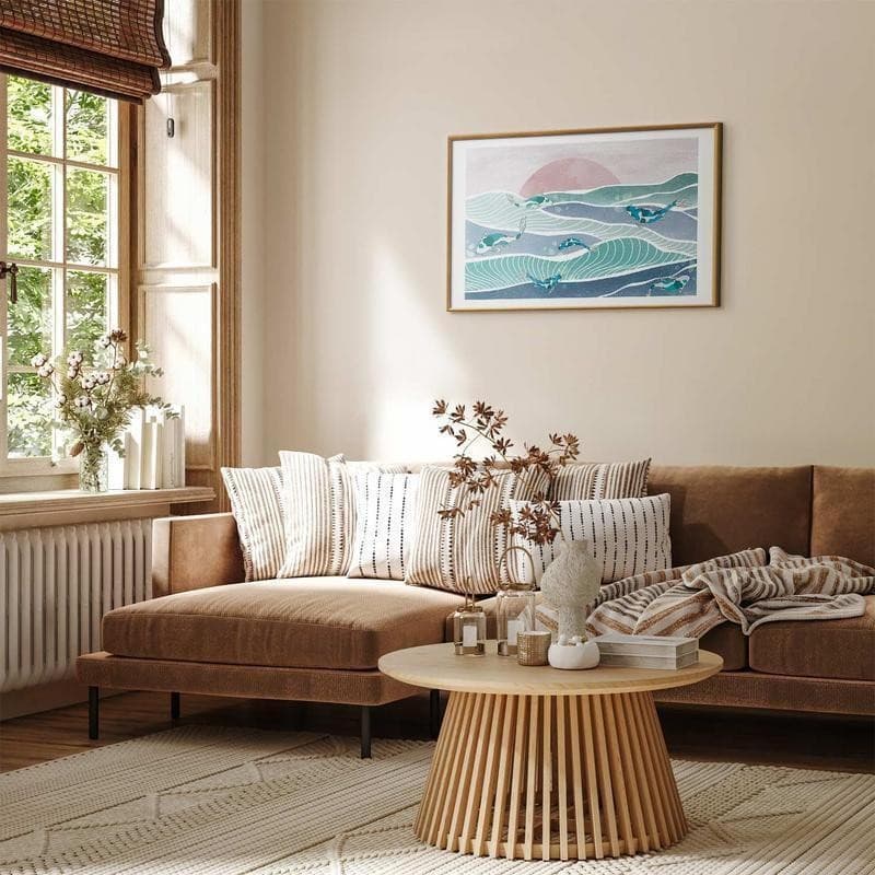 Poster - Fish on the Waves in Poster e stampe Collezione Casa - Trebisacce, commercioVirtuoso.it