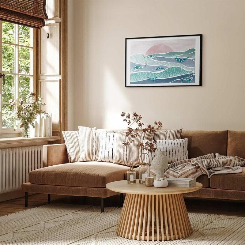 Poster - Fish on the Waves in Poster e stampe Collezione Casa - Trebisacce, commercioVirtuoso.it