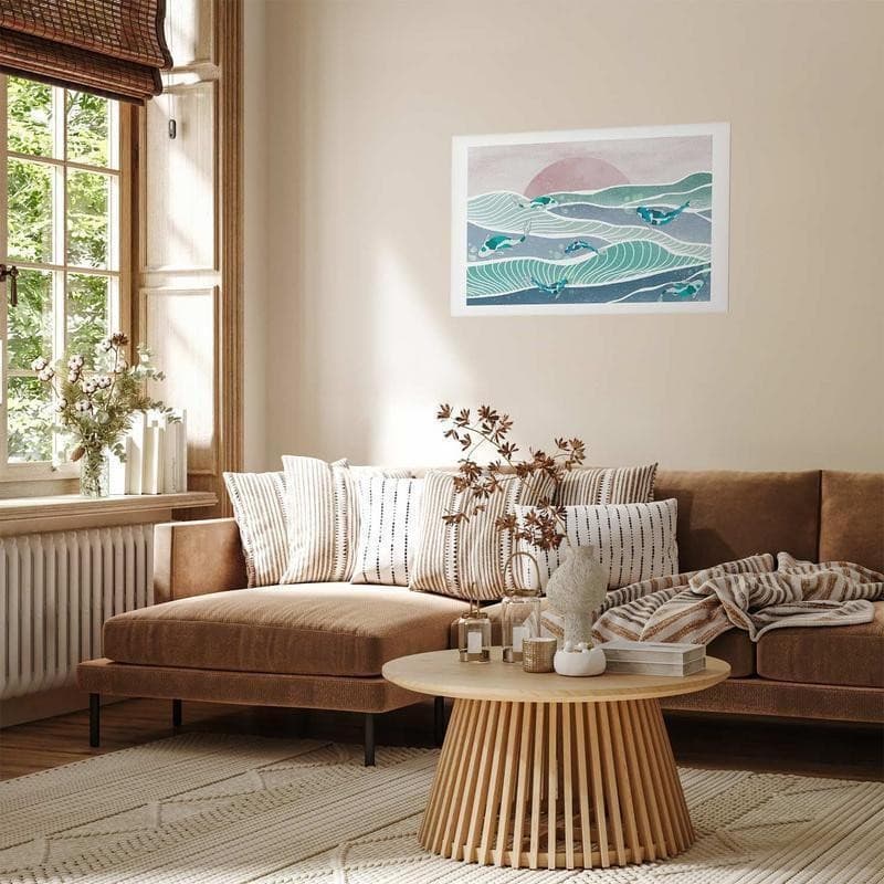 Poster - Fish on the Waves in Poster e stampe Collezione Casa - Trebisacce, commercioVirtuoso.it