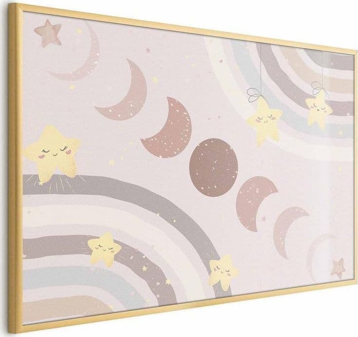 Poster - Phases of the Moon with a Rainbow in Poster e stampe Collezione Casa - Trebisacce, commercioVirtuoso.it