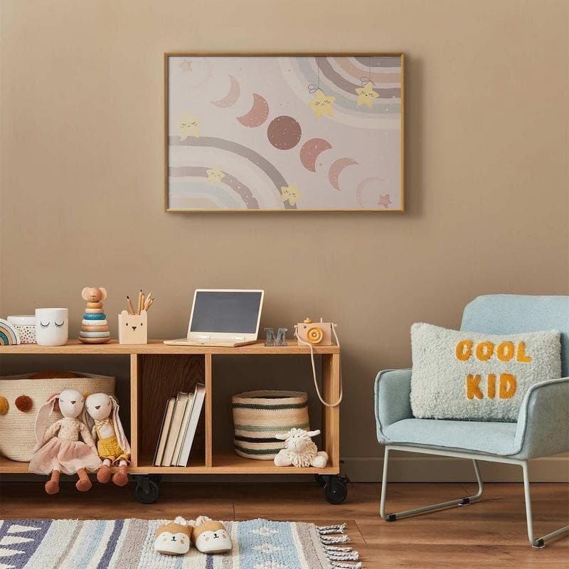 Poster - Phases of the Moon with a Rainbow in Poster e stampe Collezione Casa - Trebisacce, commercioVirtuoso.it