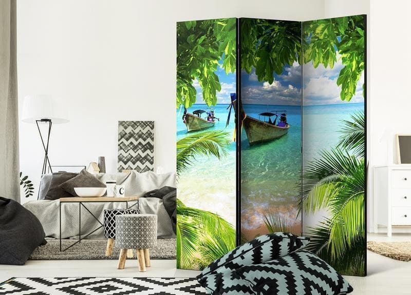 Paravento Tropical Paradise [divisori da interno] in Paraventi Collezione Casa - Trebisacce, commercioVirtuoso.it