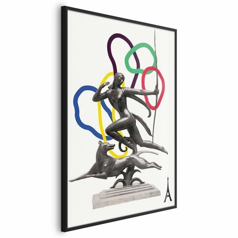 Poster - Collage Graphic - Woman Shooting a Bow in Poster e stampe Collezione Casa - Trebisacce, commercioVirtuoso.it