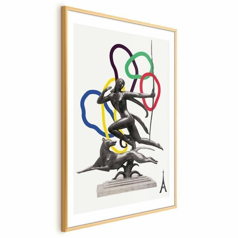 Poster - Collage Graphic - Woman Shooting a Bow in Poster e stampe Collezione Casa - Trebisacce, commercioVirtuoso.it