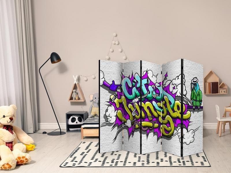 Paravento City Jungle graffiti II [Room Dividers] in Paraventi Collezione Casa - Trebisacce, commercioVirtuoso.it