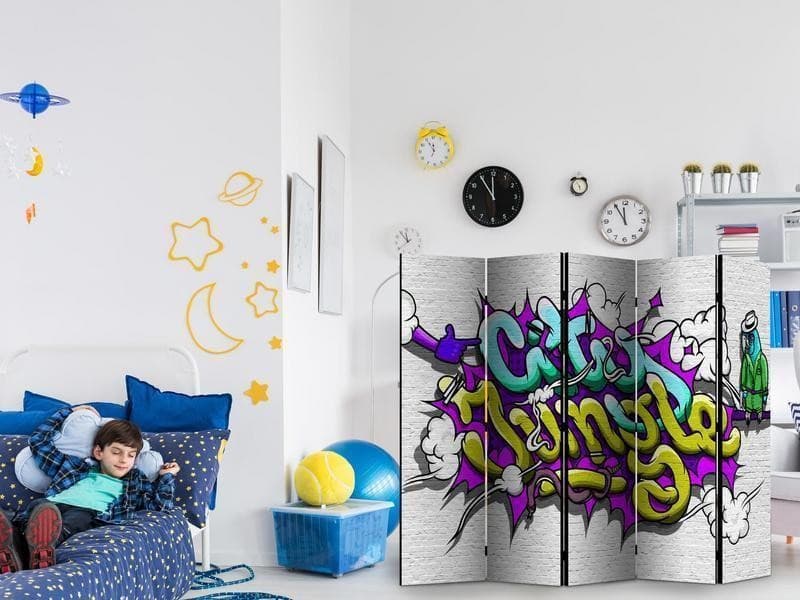Paravento City Jungle graffiti II [Room Dividers] in Paraventi Collezione Casa - Trebisacce, commercioVirtuoso.it