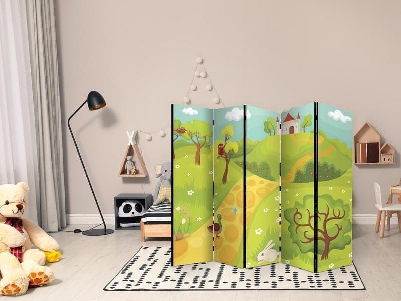 Paravento A path to a magical castle II [Room Dividers] in Paraventi Collezione Casa - Trebisacce, commercioVirtuoso.it