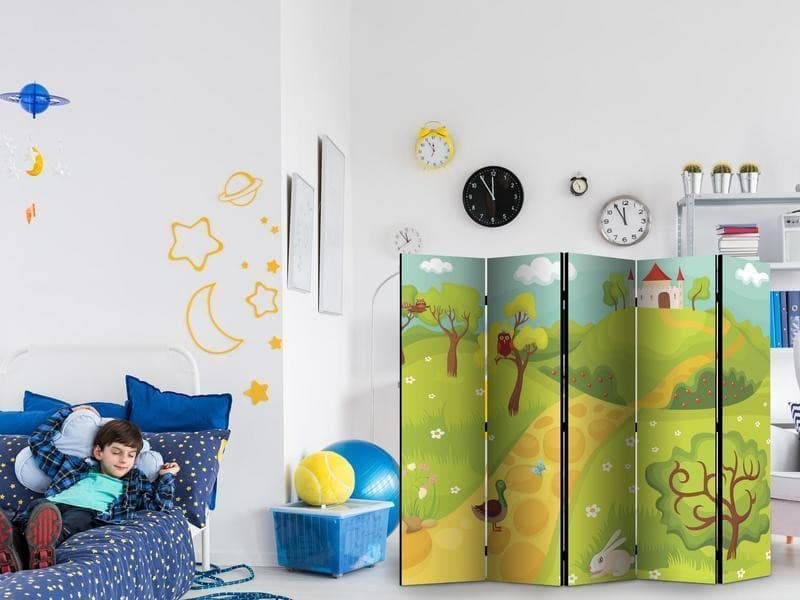 Paravento A path to a magical castle II [Room Dividers] in Paraventi Collezione Casa - Trebisacce, commercioVirtuoso.it