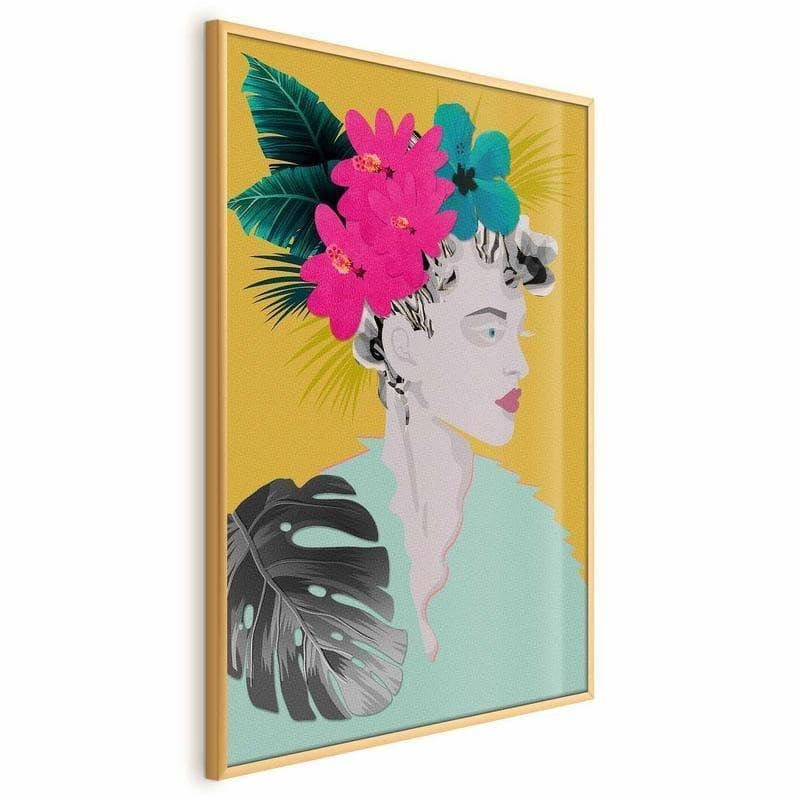 Poster - Flowers in the Hair in Poster e stampe Collezione Casa - Trebisacce, commercioVirtuoso.it