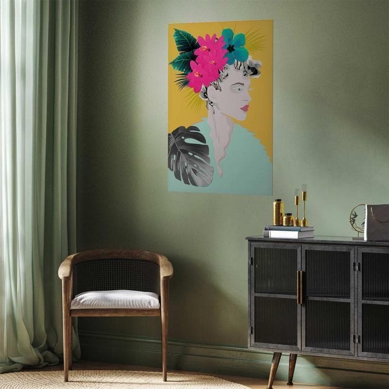 Poster - Flowers in the Hair in Poster e stampe Collezione Casa - Trebisacce, commercioVirtuoso.it