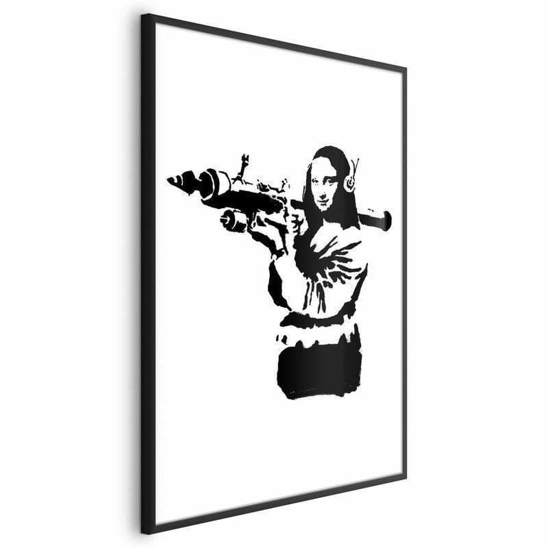 Poster - Banksy Mona Lisa with Rocket Launcher in Poster e stampe Collezione Casa - Trebisacce, commercioVirtuoso.it