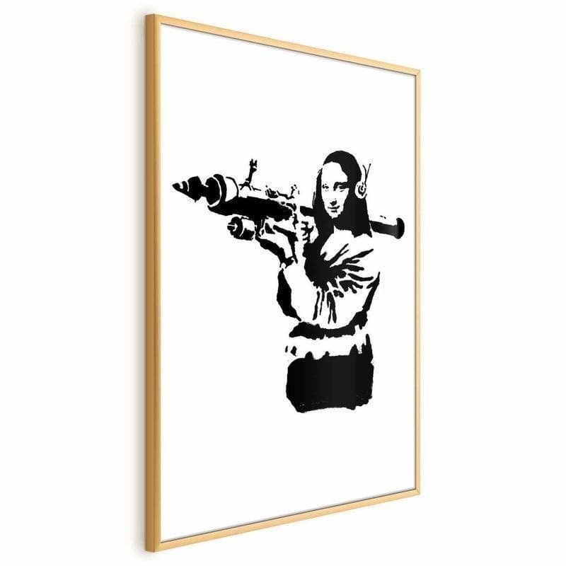Poster - Banksy Mona Lisa with Rocket Launcher in Poster e stampe Collezione Casa - Trebisacce, commercioVirtuoso.it