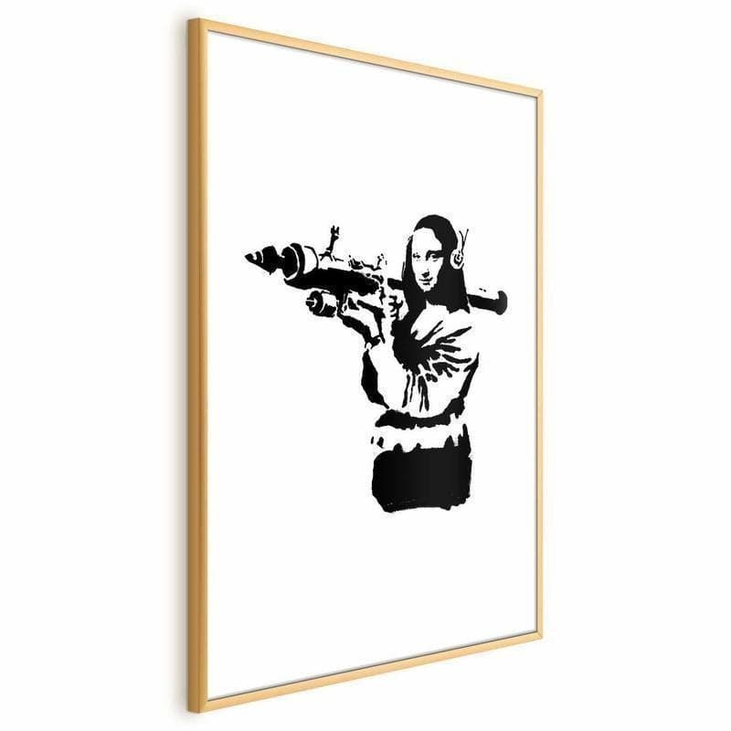 Poster - Banksy Mona Lisa with Rocket Launcher in Poster e stampe Collezione Casa - Trebisacce, commercioVirtuoso.it