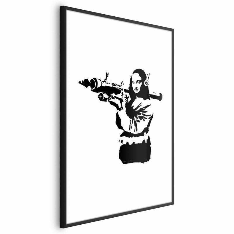 Poster - Banksy Mona Lisa with Rocket Launcher in Poster e stampe Collezione Casa - Trebisacce, commercioVirtuoso.it