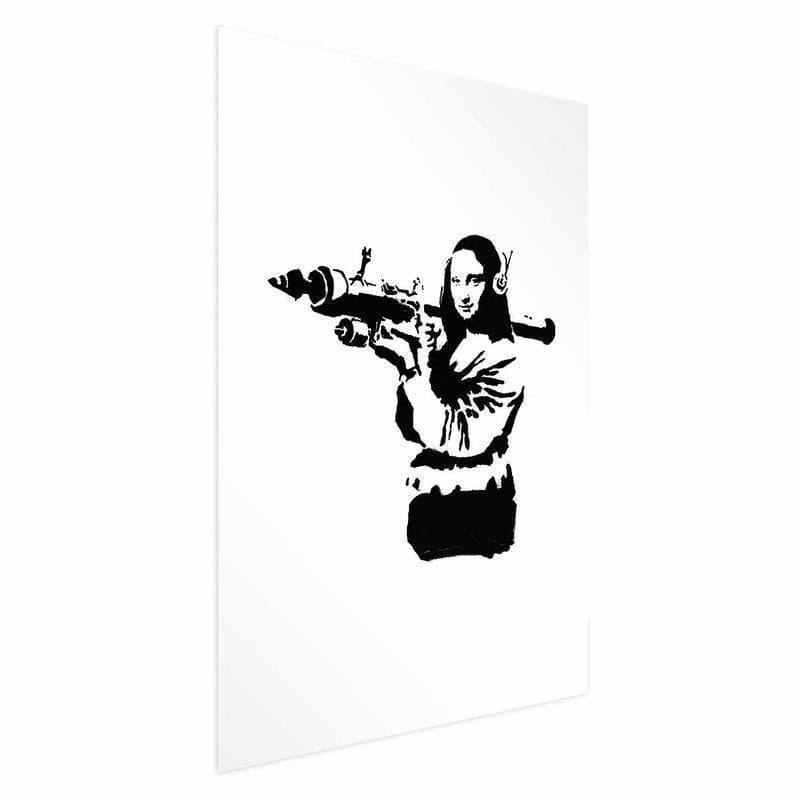 Poster - Banksy Mona Lisa with Rocket Launcher in Poster e stampe Collezione Casa - Trebisacce, commercioVirtuoso.it