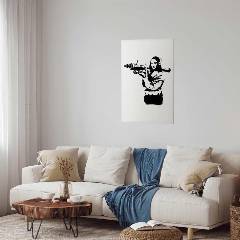 Poster - Banksy Mona Lisa with Rocket Launcher in Poster e stampe Collezione Casa - Trebisacce, commercioVirtuoso.it