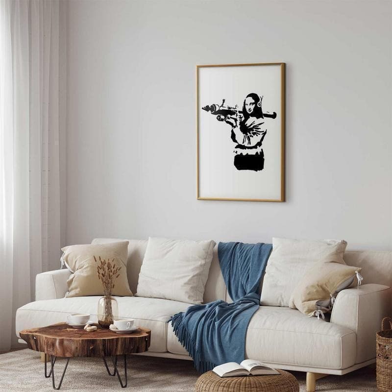 Poster - Banksy Mona Lisa with Rocket Launcher in Poster e stampe Collezione Casa - Trebisacce, commercioVirtuoso.it