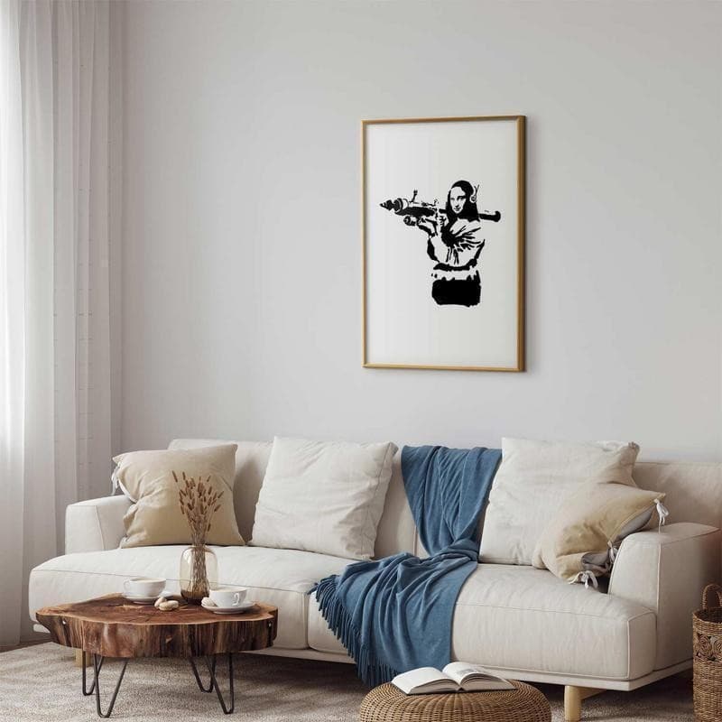 Poster - Banksy Mona Lisa with Rocket Launcher in Poster e stampe Collezione Casa - Trebisacce, commercioVirtuoso.it