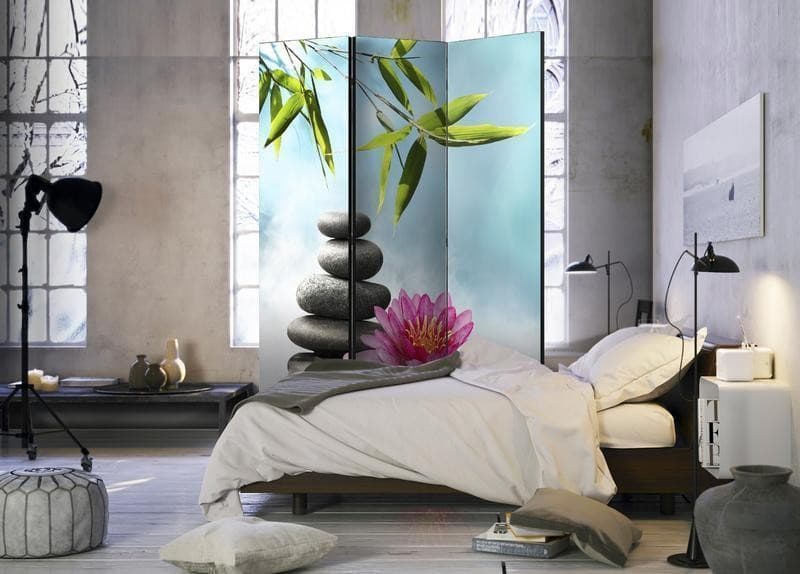 Paravento Water Lily and Zen Stones [divisori da interno] in Paraventi Collezione Casa - Trebisacce, commercioVirtuoso.it