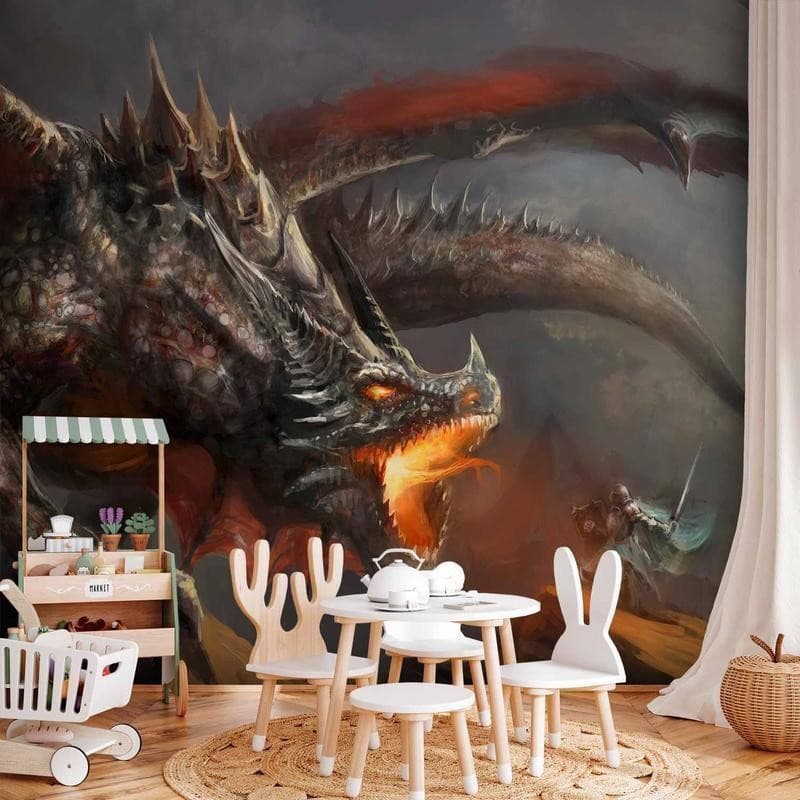 Fotomurale adesivo Fuoco del drago in Carta da parati Collezione Casa - Trebisacce, commercioVirtuoso.it