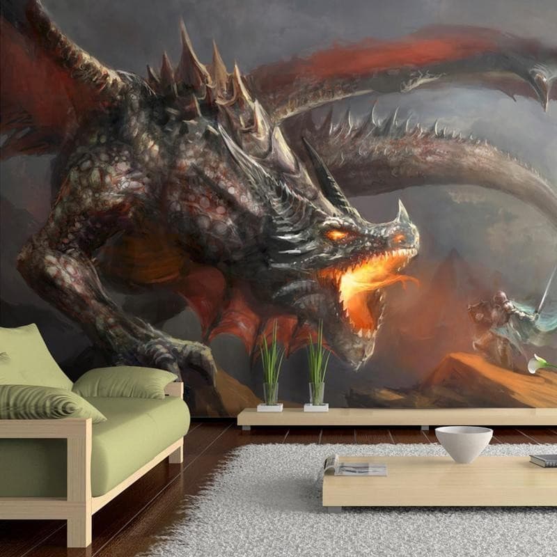 Fotomurale adesivo Fuoco del drago in Carta da parati Collezione Casa - Trebisacce, commercioVirtuoso.it