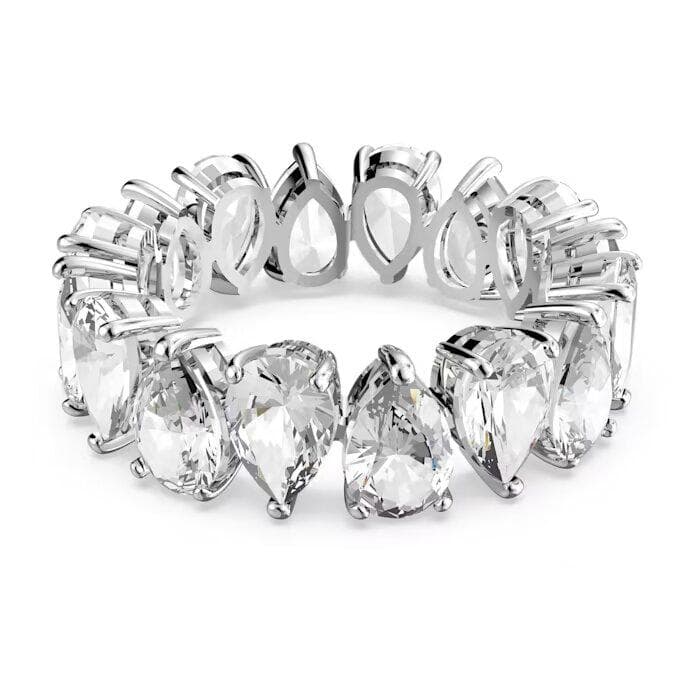 Swarovski - Anello Vittore, Taglio Drop, Bianco, Placcato rodio in Anelli Alba Gioielli - Casoria, commercioVirtuoso.it