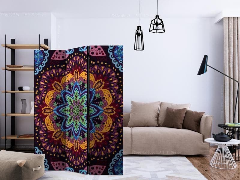 Paravento Colourful Kaleidoscope [divisori da interno] in Paraventi Collezione Casa - Trebisacce, commercioVirtuoso.it