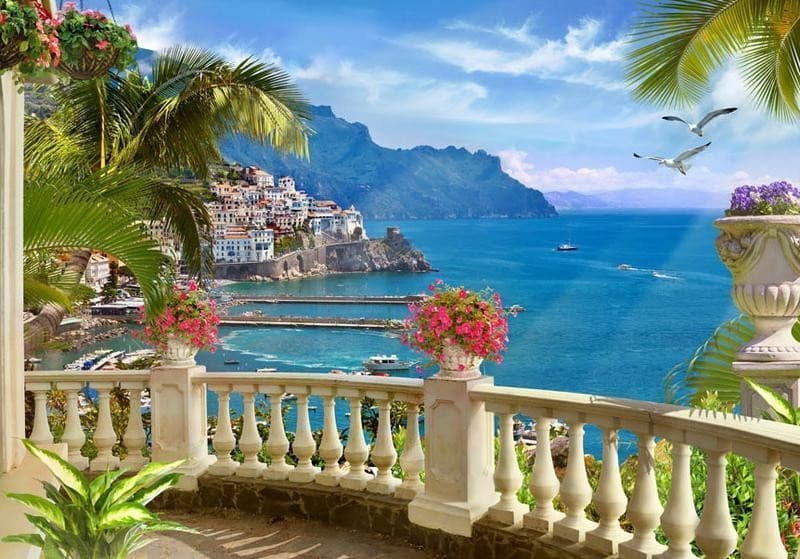 Fotomurale adesivo Mediterranean Paradise in Murales adesivi Collezione Casa - Trebisacce, commercioVirtuoso.it