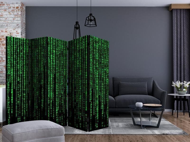 Paravento Digital Rain II [Room Dividers] in Paraventi Collezione Casa - Trebisacce, commercioVirtuoso.it